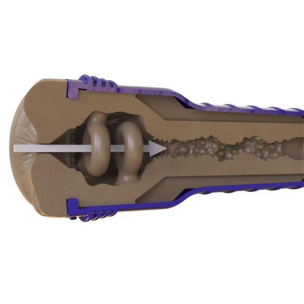 Мастурбатор-попка Fleshlight Boost Blast Female Medium Dark Flesh плаваючі кільця Turbo Tech SX1317 фото