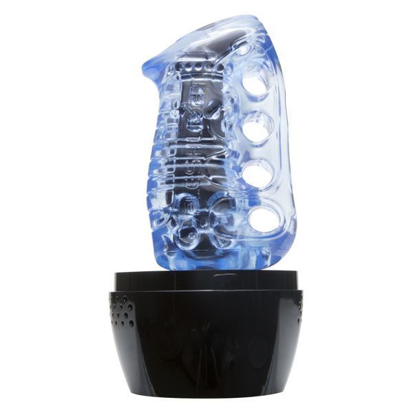 Мастурбатор Fleshlight Fleshskins Grip Blue Ice, надійна фіксація на руці, відмінно для пар та мінета F16623 фото